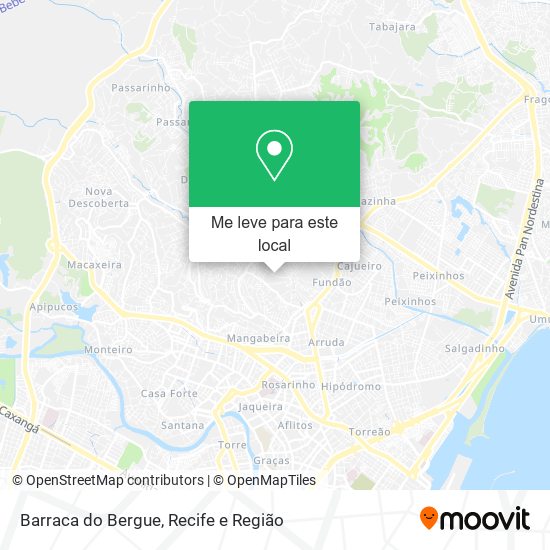 Barraca do Bergue mapa