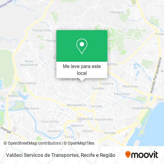 Valdeci Servicos de Transportes mapa