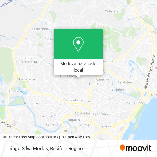 Thiago Silva Modas mapa