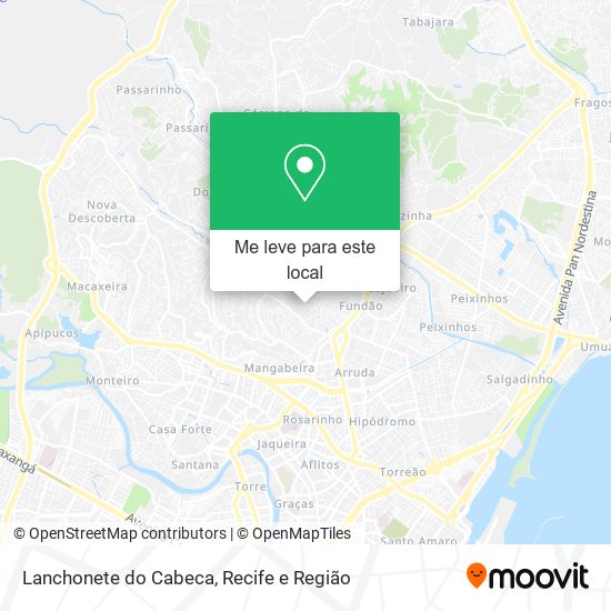 Lanchonete do Cabeca mapa