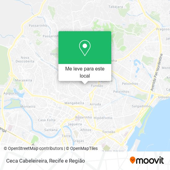 Ceca Cabeleireira mapa