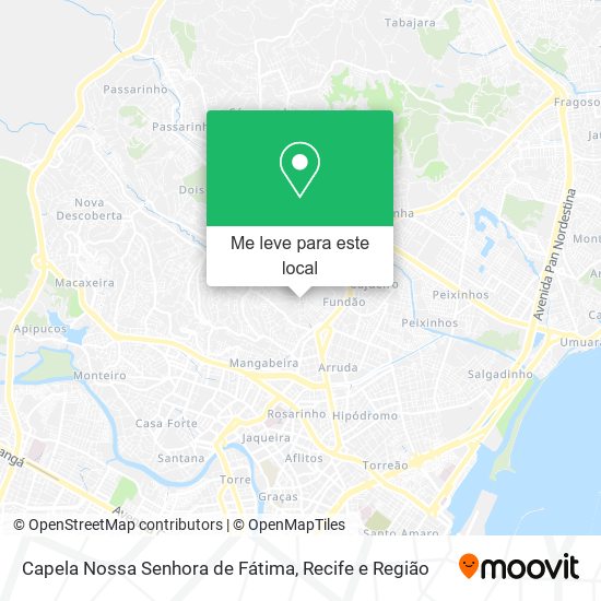 Capela Nossa Senhora de Fátima mapa