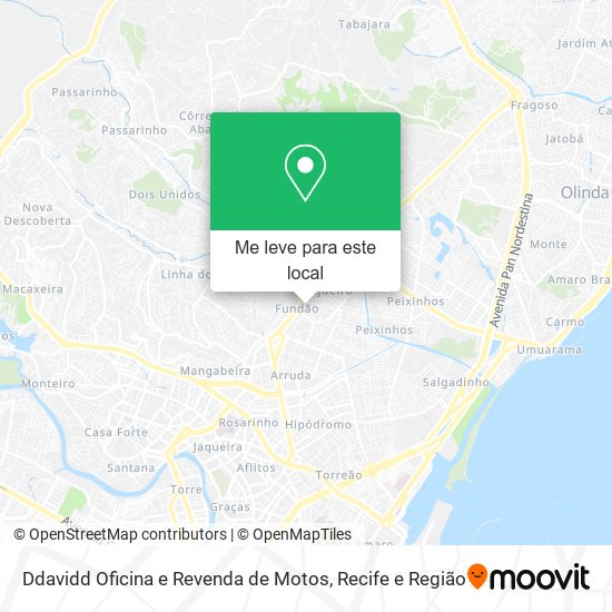 Ddavidd Oficina e Revenda de Motos mapa