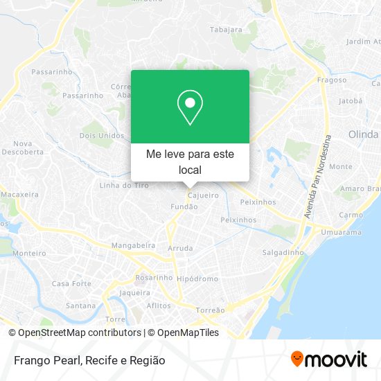 Frango Pearl mapa