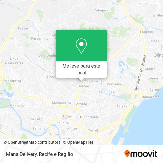 Mana Delivery mapa