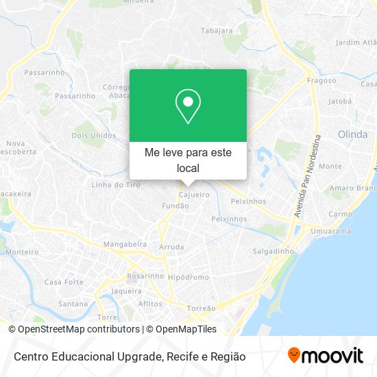 Centro Educacional Upgrade mapa