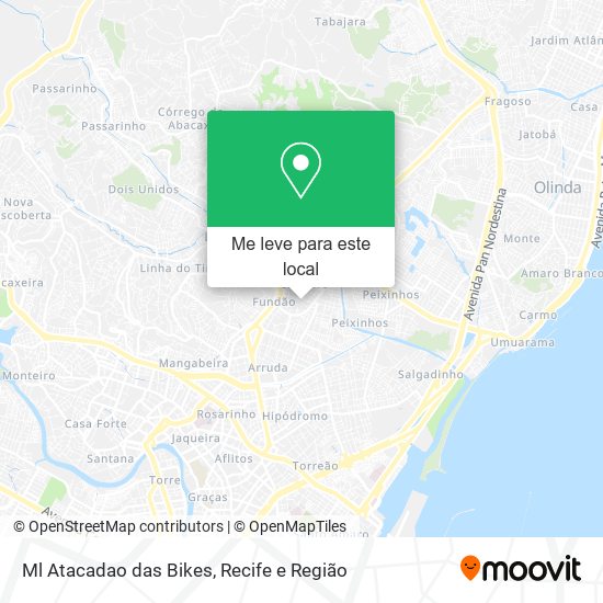 Ml Atacadao das Bikes mapa