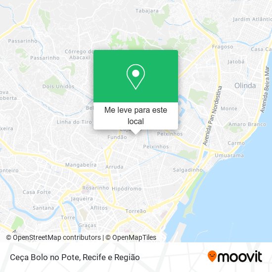 Ceça Bolo no Pote mapa