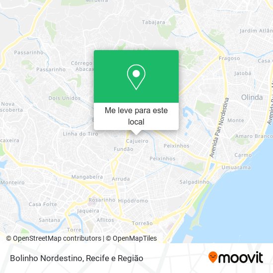 Bolinho Nordestino mapa