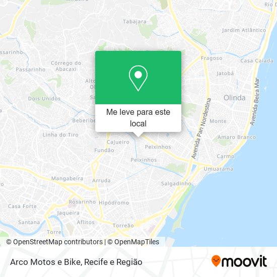 Arco Motos e Bike mapa