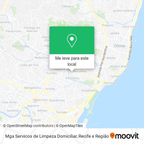 Mga Servicos de Limpeza Domiciliar mapa