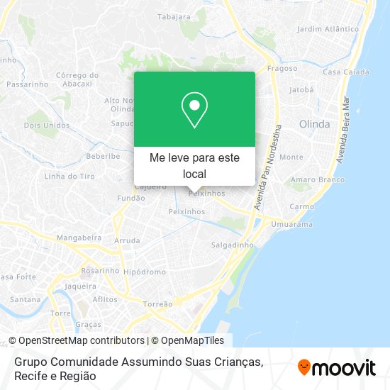 Grupo Comunidade Assumindo Suas Crianças mapa