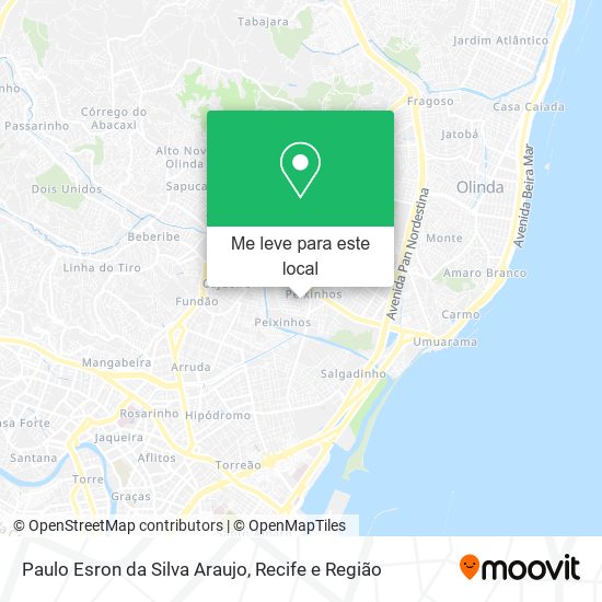 Paulo Esron da Silva Araujo mapa