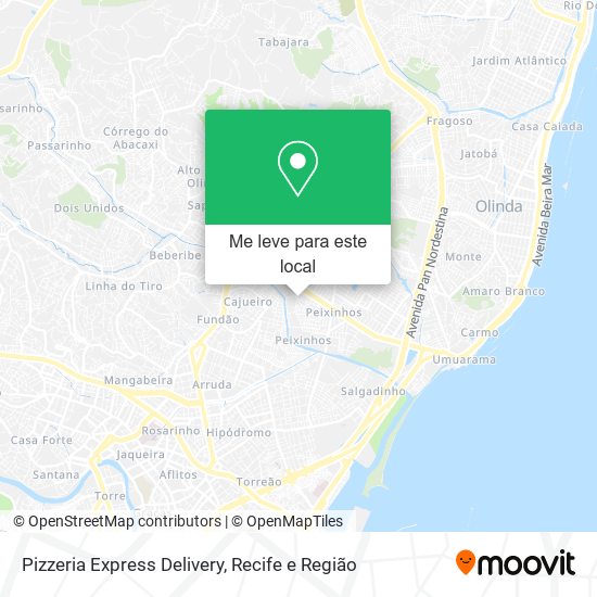 Pizzeria Express Delivery mapa