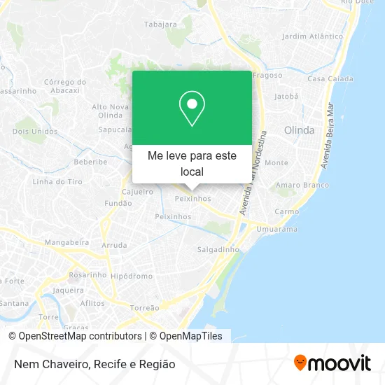 Nem Chaveiro mapa