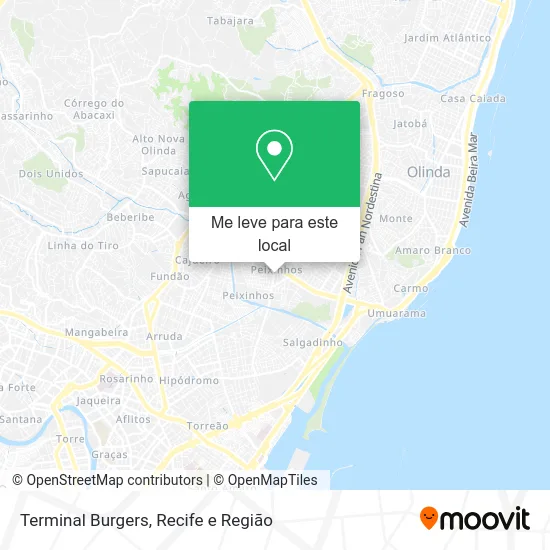 Terminal Burgers mapa