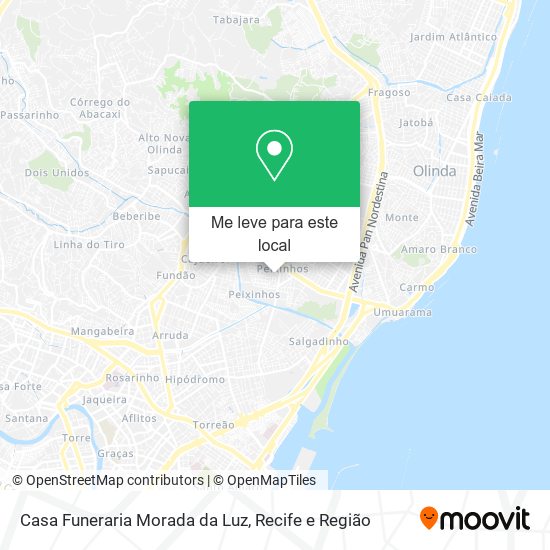 Casa Funeraria Morada da Luz mapa