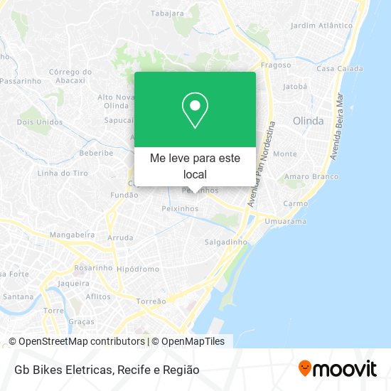 Gb Bikes Eletricas mapa