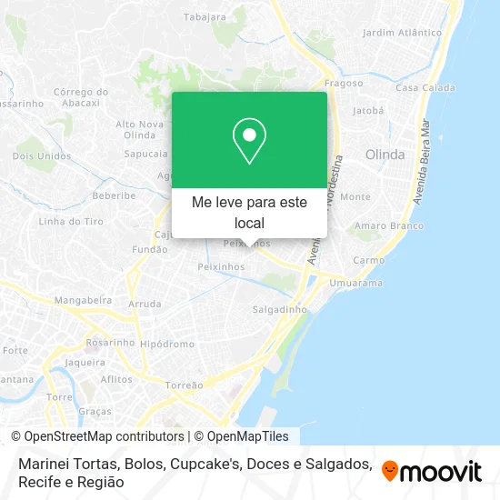 Marinei Tortas, Bolos, Cupcake's, Doces e Salgados mapa