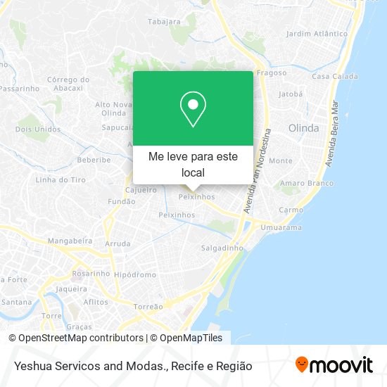 Yeshua Servicos and Modas. mapa