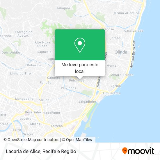 Lacaria de Alice mapa