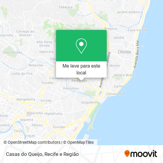 Casas do Queijo mapa