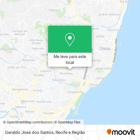 Geraldo Jose dos Santos mapa