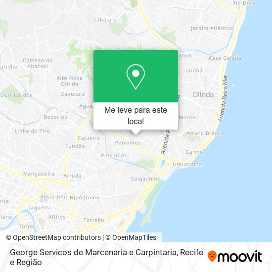 George Servicos de Marcenaria e Carpintaria mapa