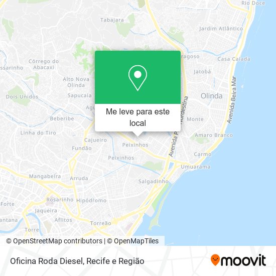 Oficina Roda Diesel mapa