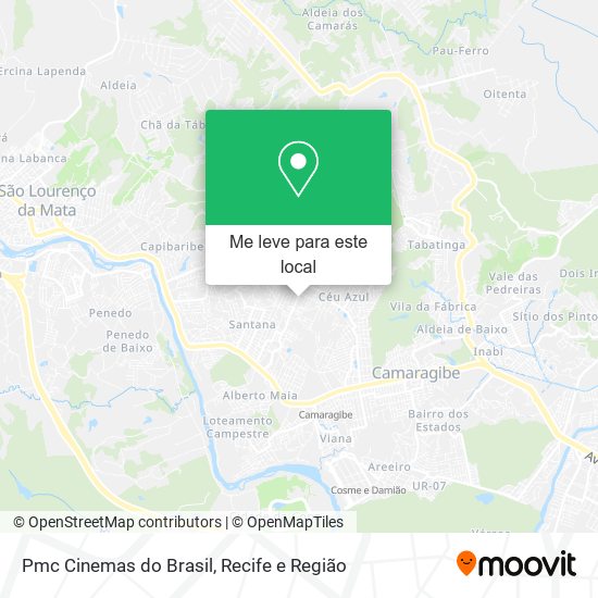 Pmc Cinemas do Brasil mapa