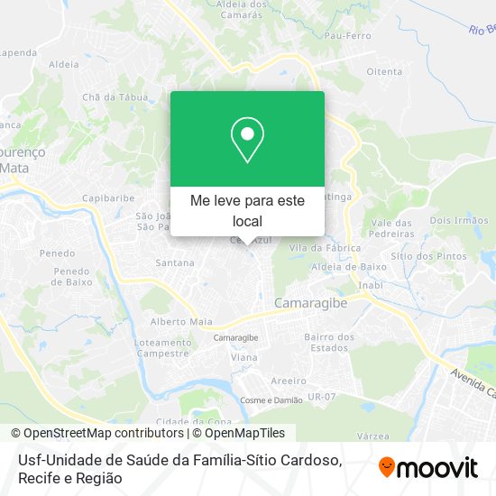 Usf-Unidade de Saúde da Família-Sítio Cardoso mapa