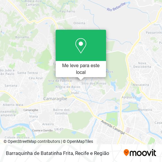 Barraquinha de Batatinha Frita mapa