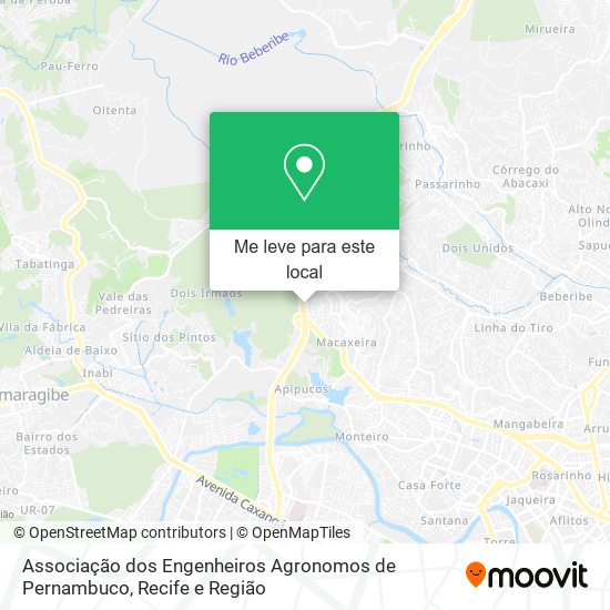 Associação dos Engenheiros Agronomos de Pernambuco mapa