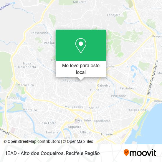 IEAD - Alto dos Coqueiros mapa