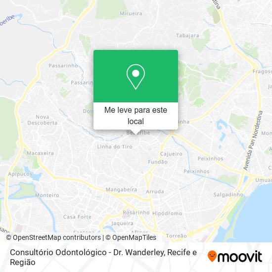 Consultório Odontológico - Dr. Wanderley mapa