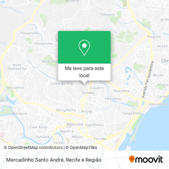 Mercadinho Santo André mapa