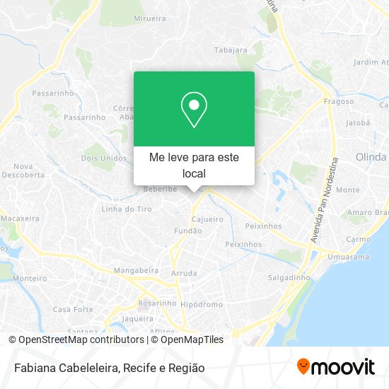 Fabiana Cabeleleira mapa