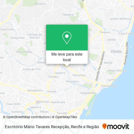 Escritório Mário Tavares Recepção mapa