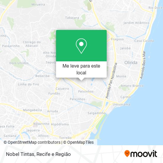 Nobel Tintas mapa