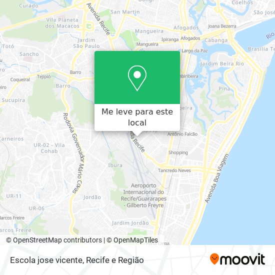 Escola jose vicente mapa