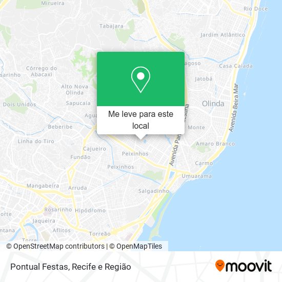 Pontual Festas mapa