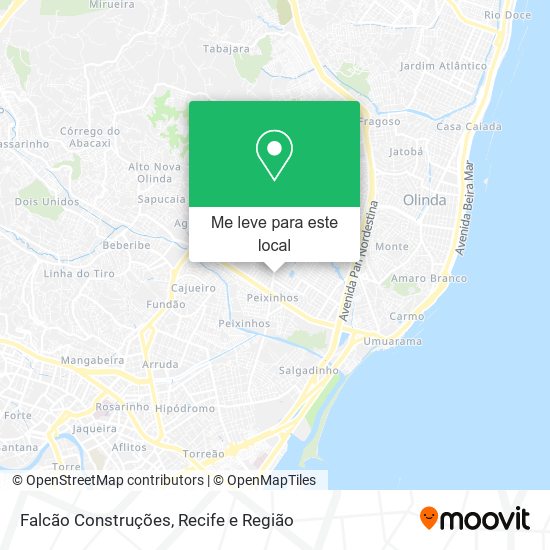 Falcão Construções mapa