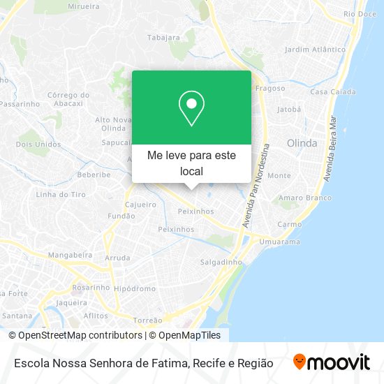 Escola Nossa Senhora de Fatima mapa