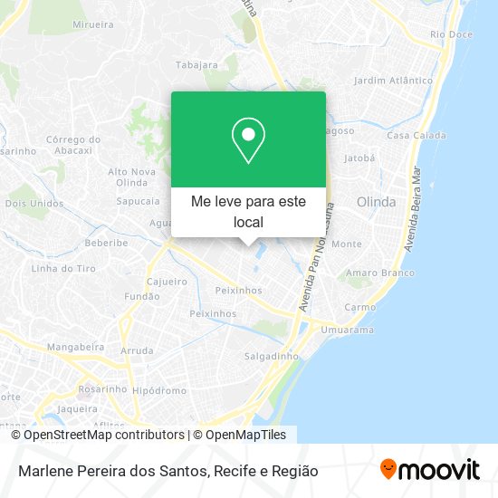 Marlene Pereira dos Santos mapa