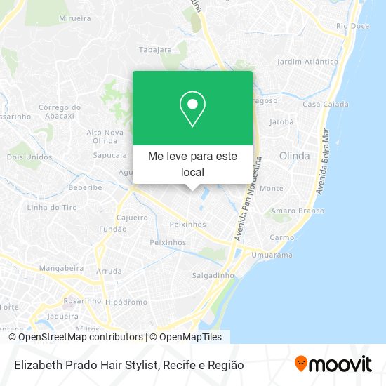 Elizabeth Prado Hair Stylist mapa