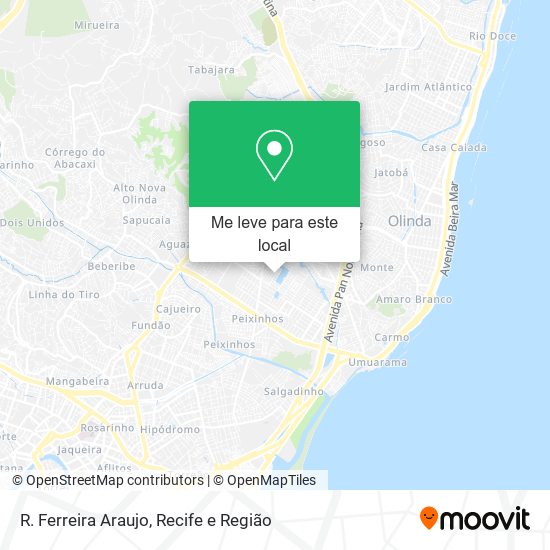 R. Ferreira Araujo mapa