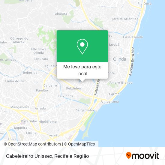 Cabeleireiro Unissex mapa