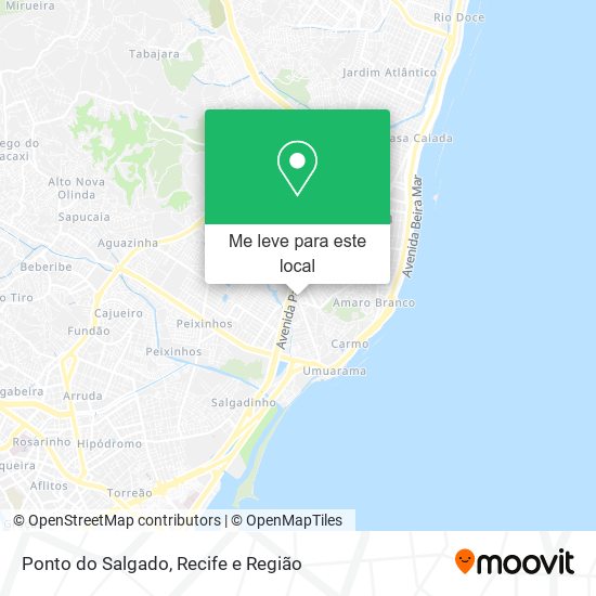 Ponto do Salgado mapa