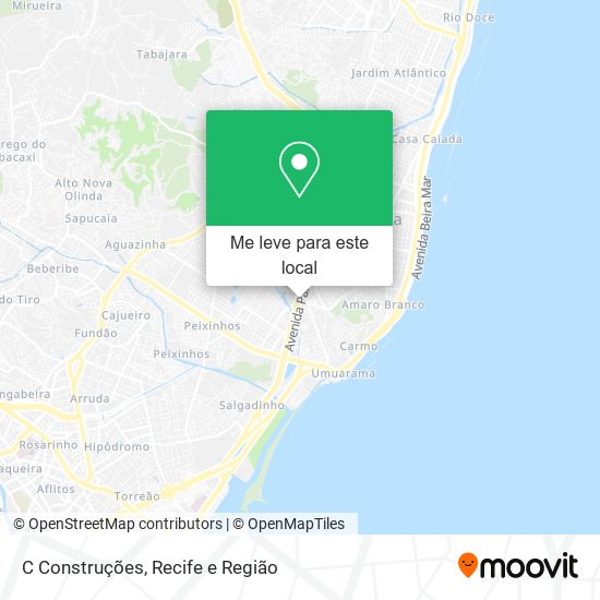 C Construções mapa