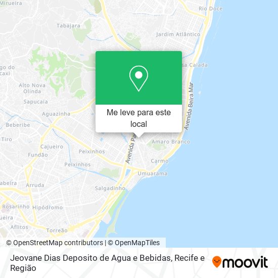 Jeovane Dias Deposito de Agua e Bebidas mapa